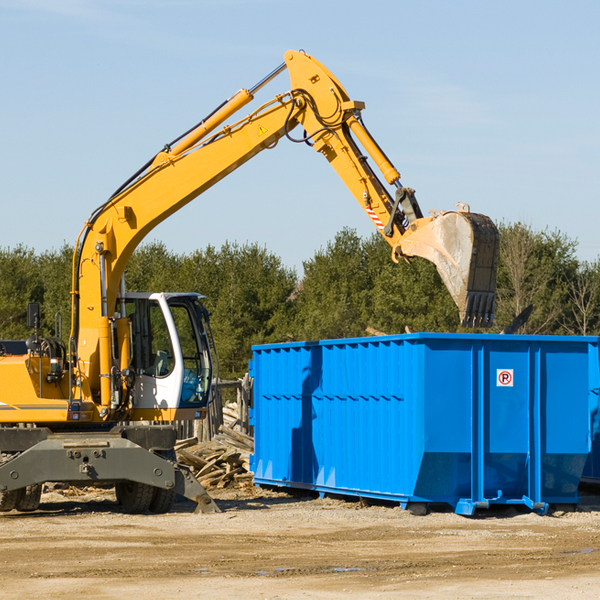 can i choose the location where the residential dumpster will be placed in Dewey County Oklahoma